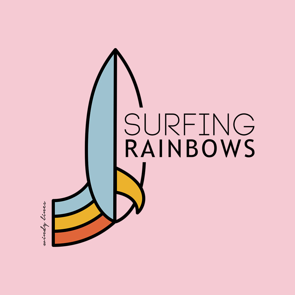 SURFING RAINBOWS Kids Hoodie