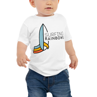 Load image into Gallery viewer, SURFING RAINBOWS Baby Tee
