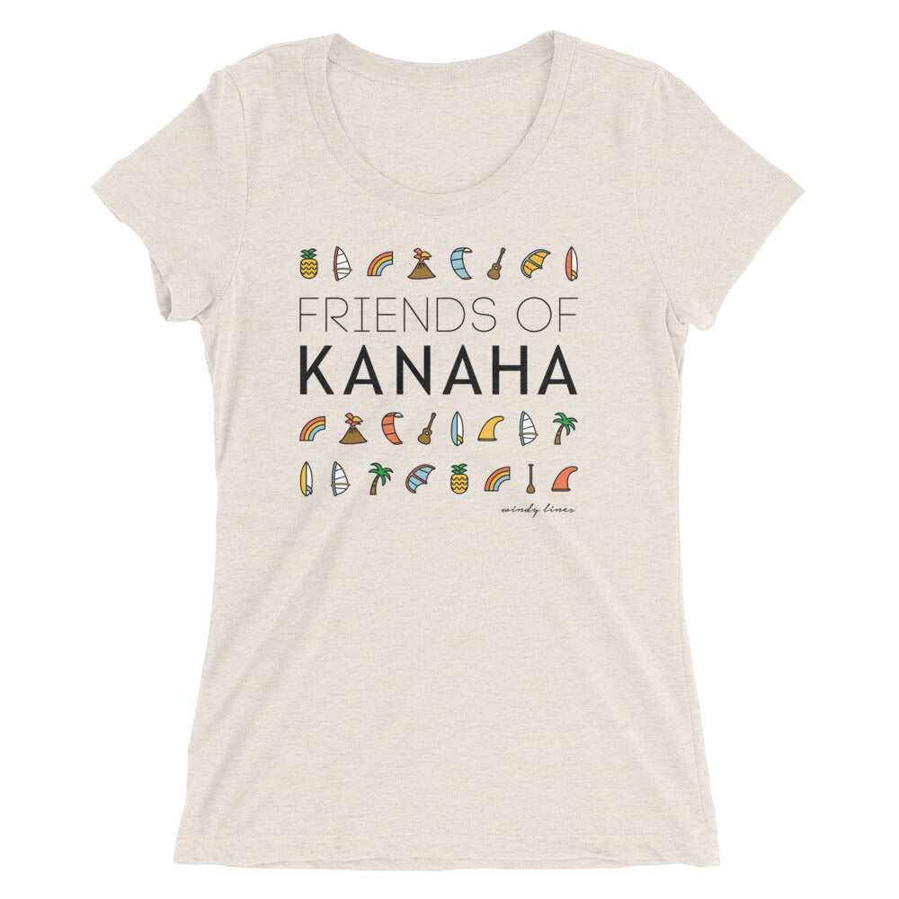 FRIENDS OF KANAHA Women's Fitted Tee